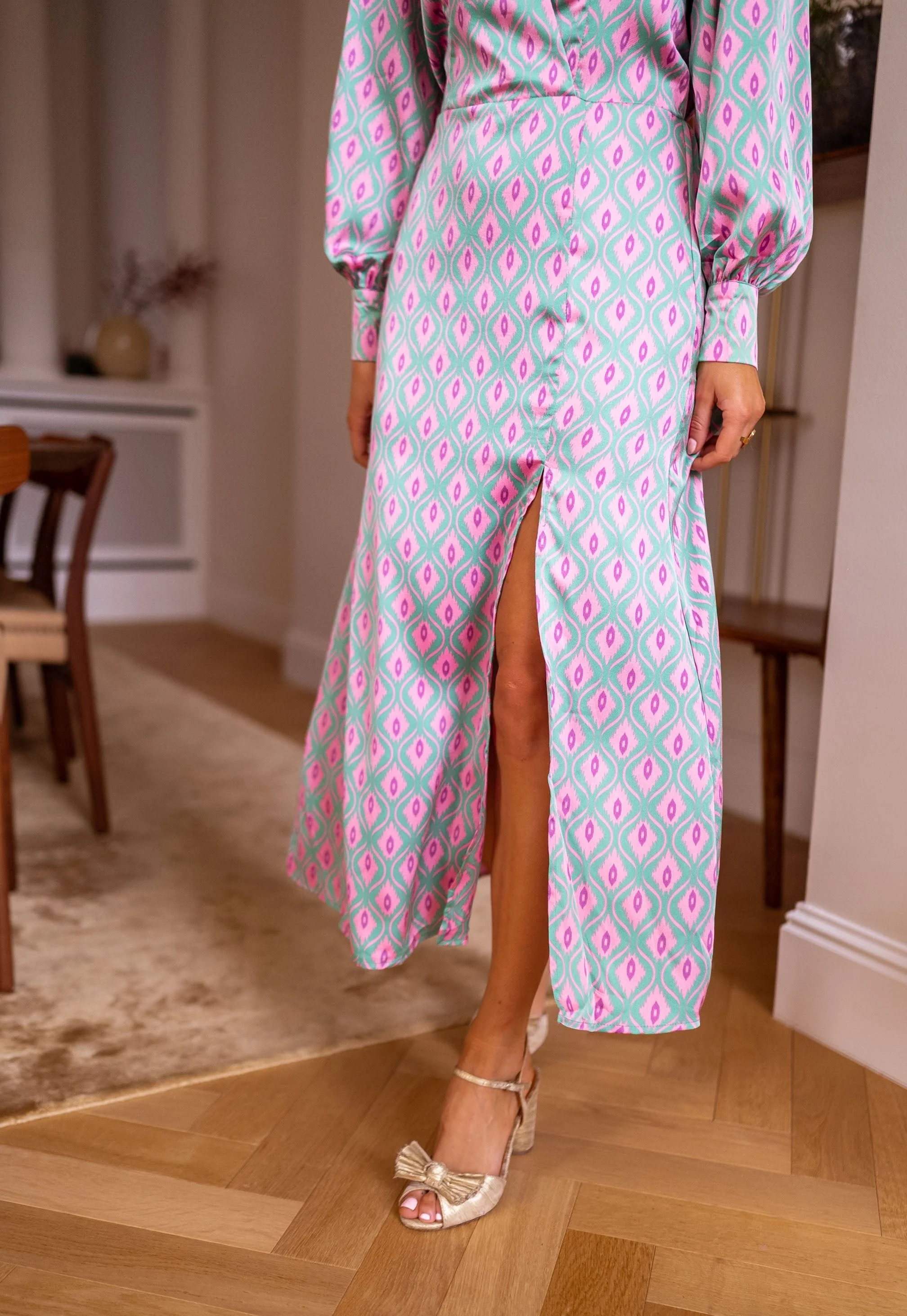 Patterned Siam Maxi Dress - Image 5