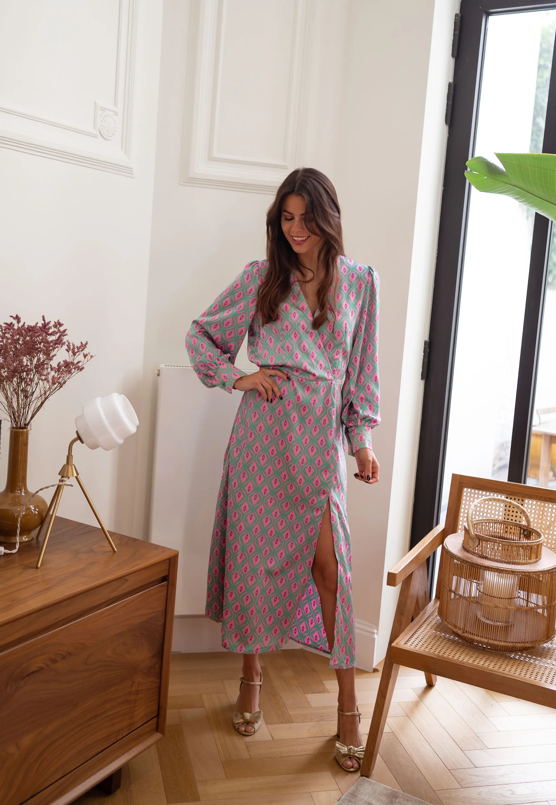 Patterned Siam Maxi Dress - Image 6