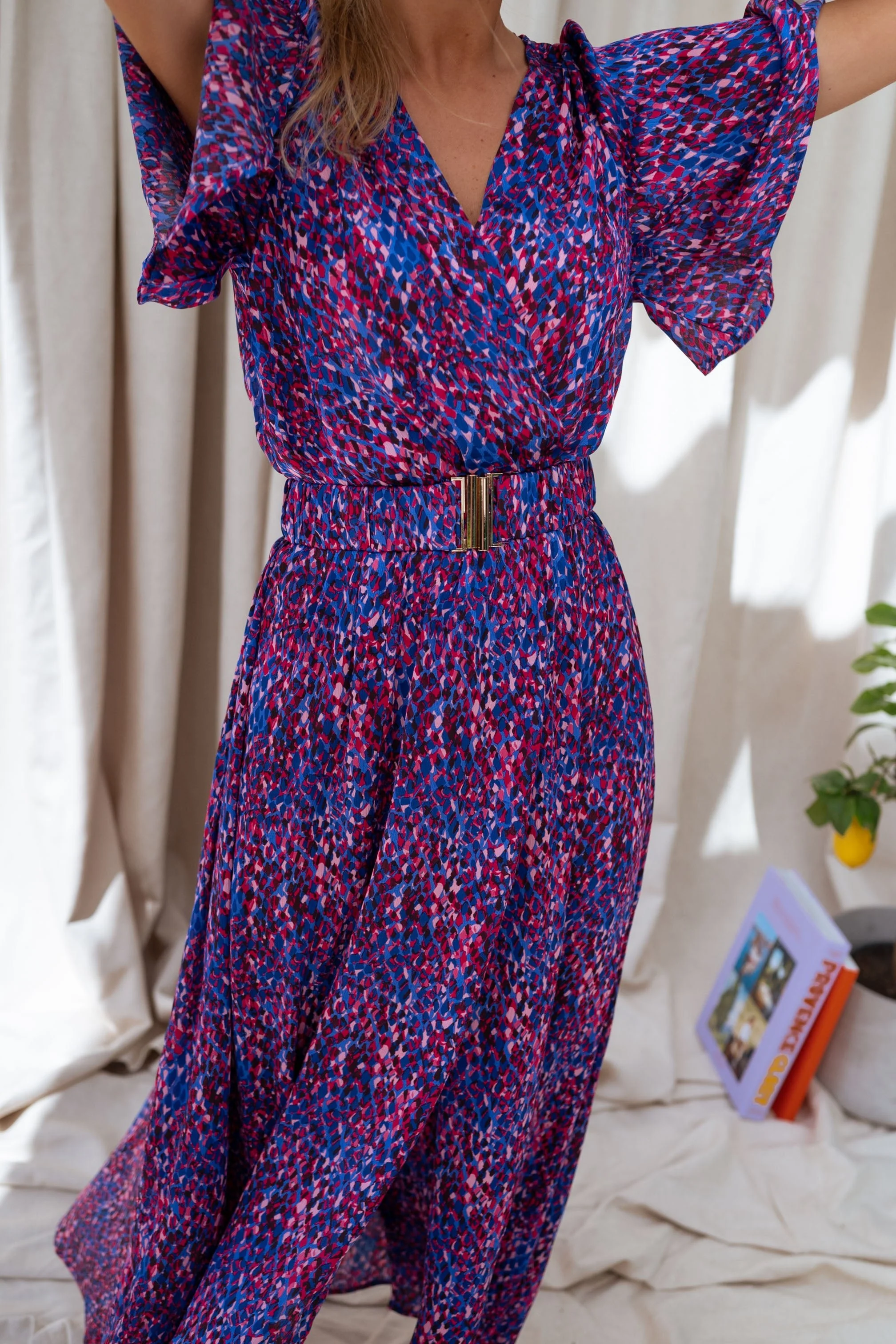 Pink and Blue Ariana Dress - Image 5