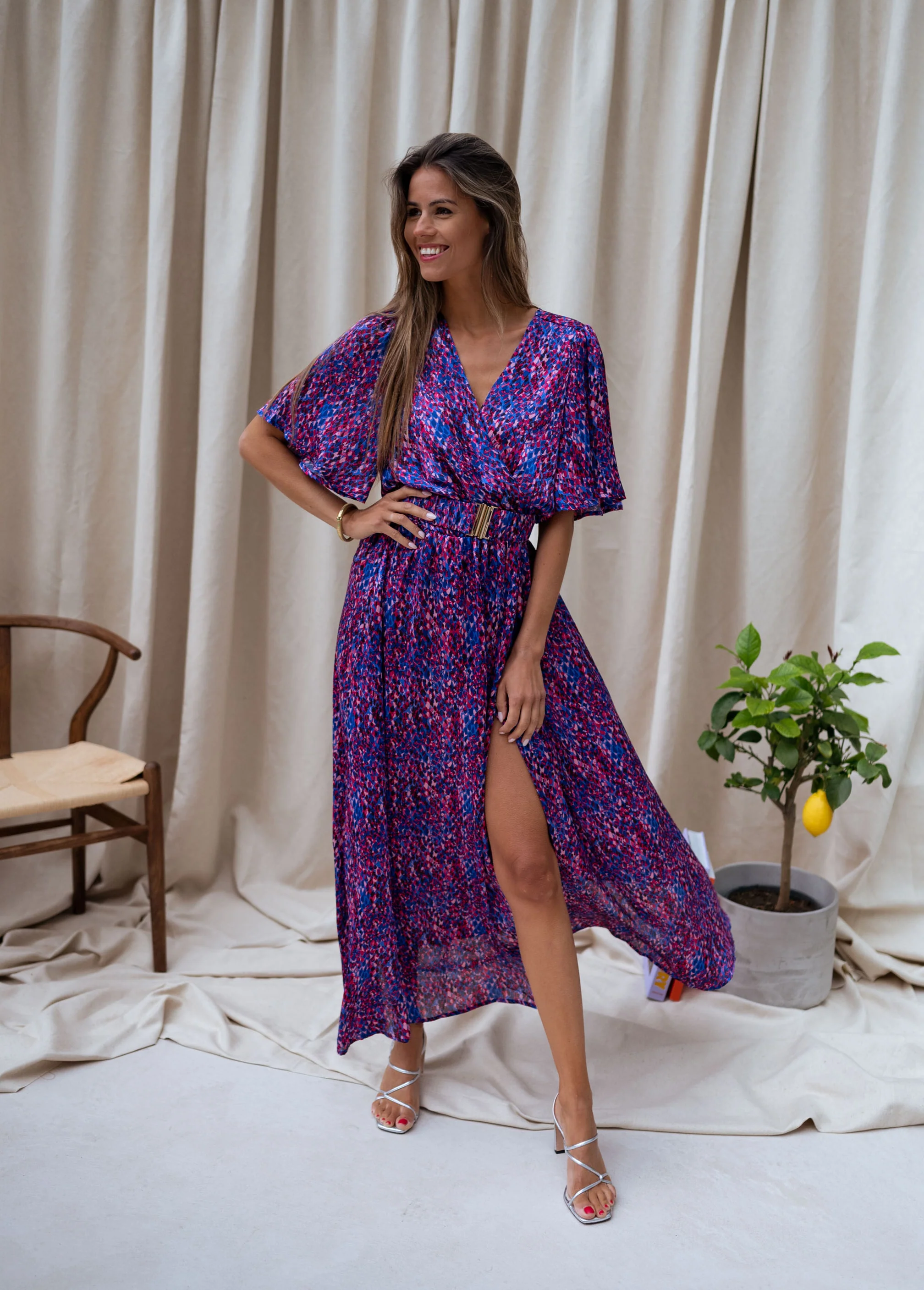 Pink and Blue Ariana Dress - Image 6