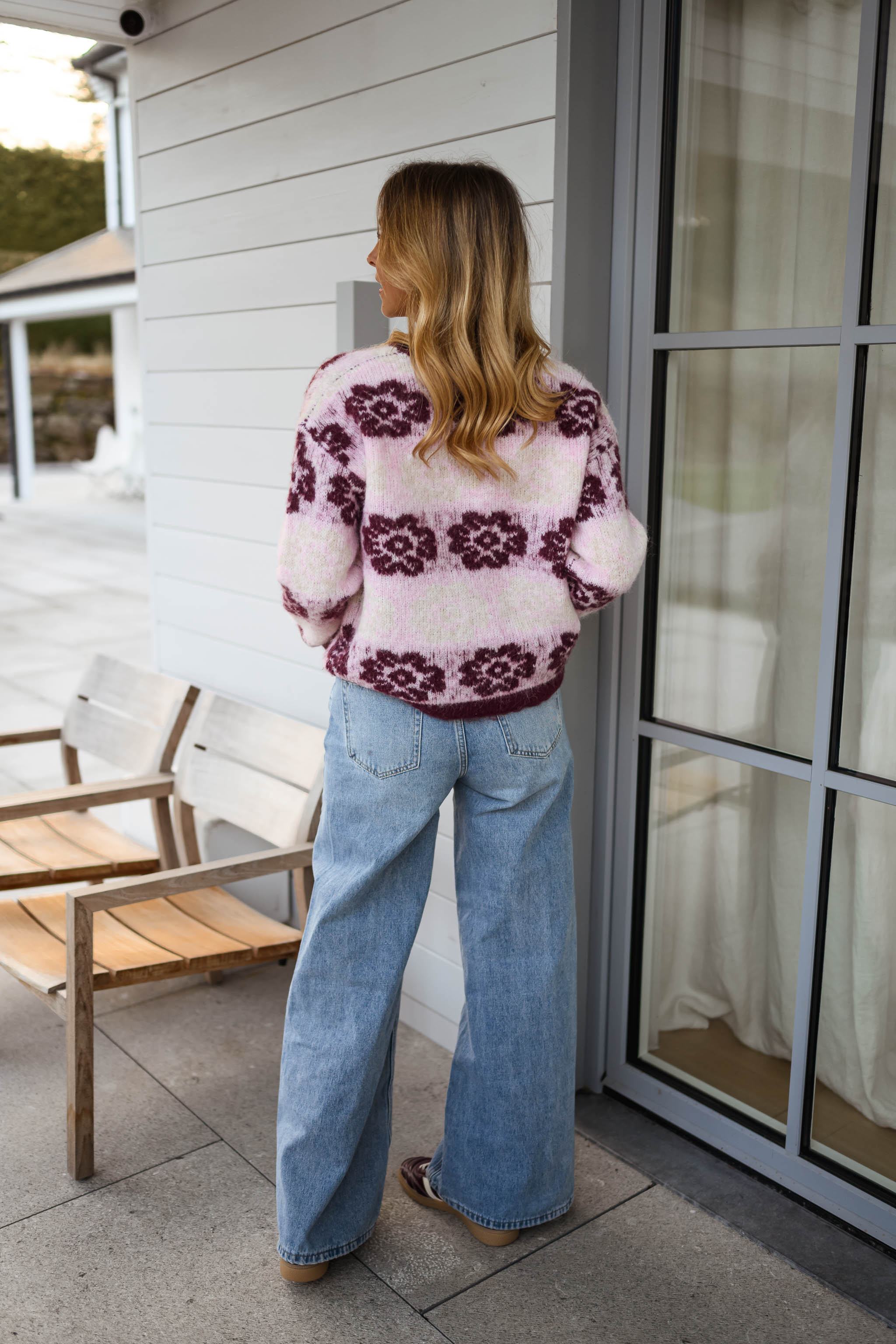 Pink and Burgundy Nesta Sweater - Image 11