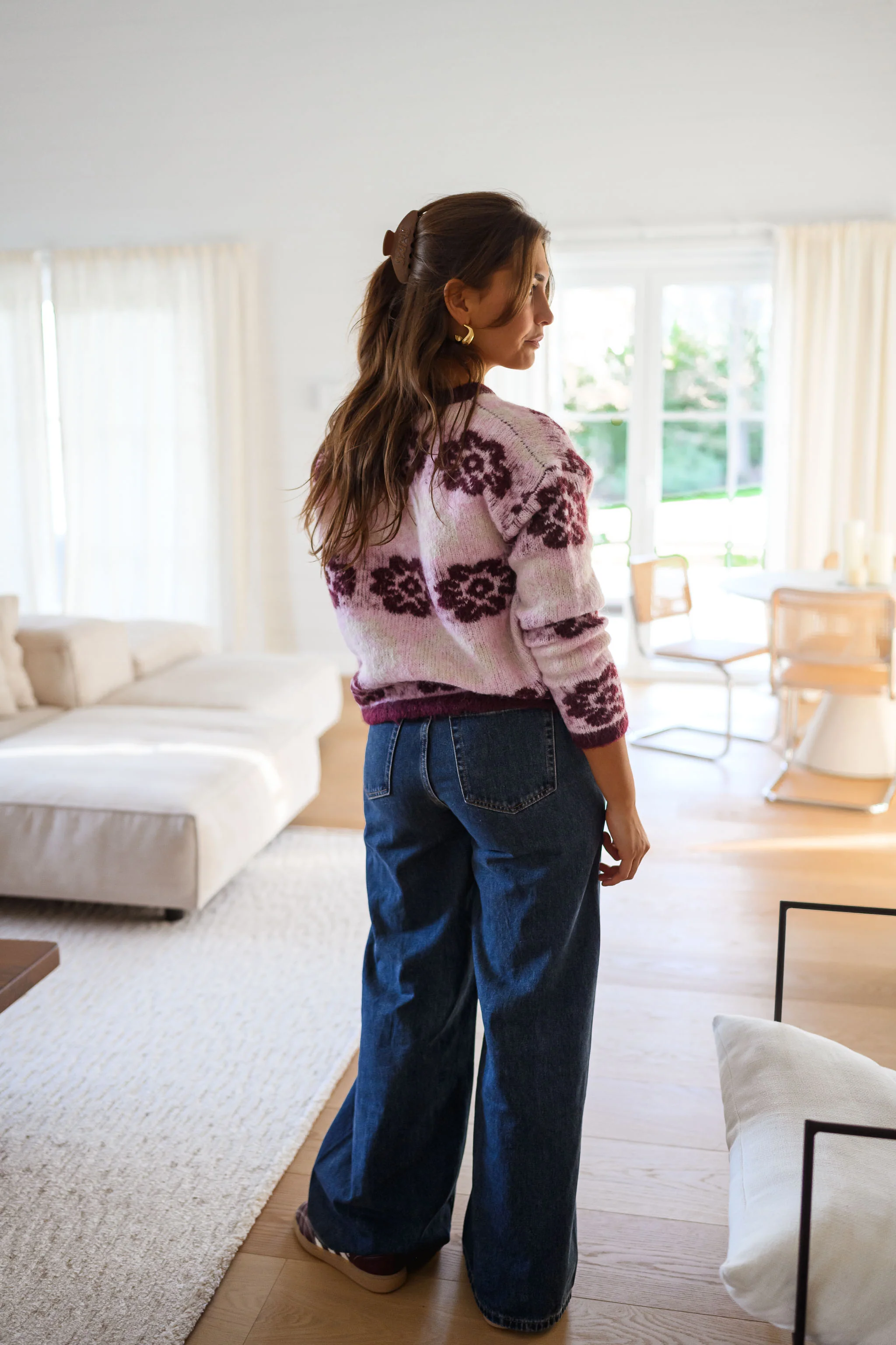 Pink and Burgundy Nesta Sweater - Image 7