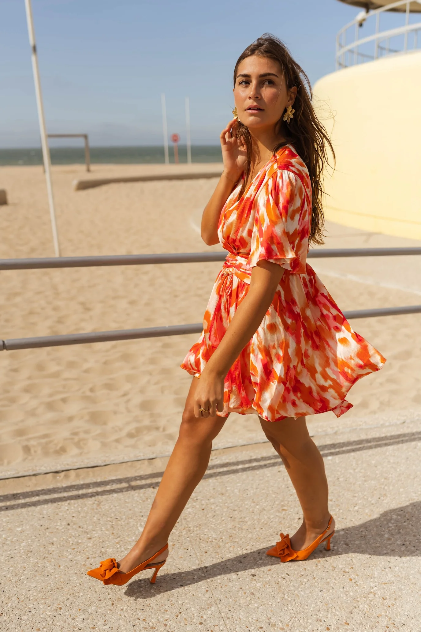 Pink and Orange Ophelie Dress - Image 4