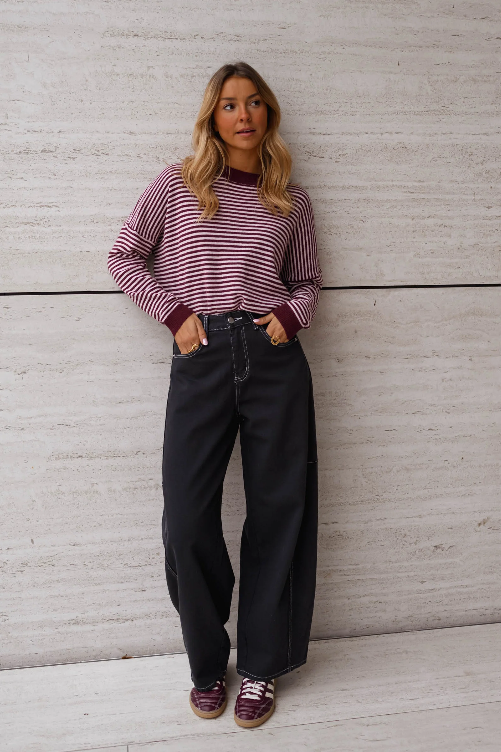 Pink and Red Striped Leona Sweater - Image 13