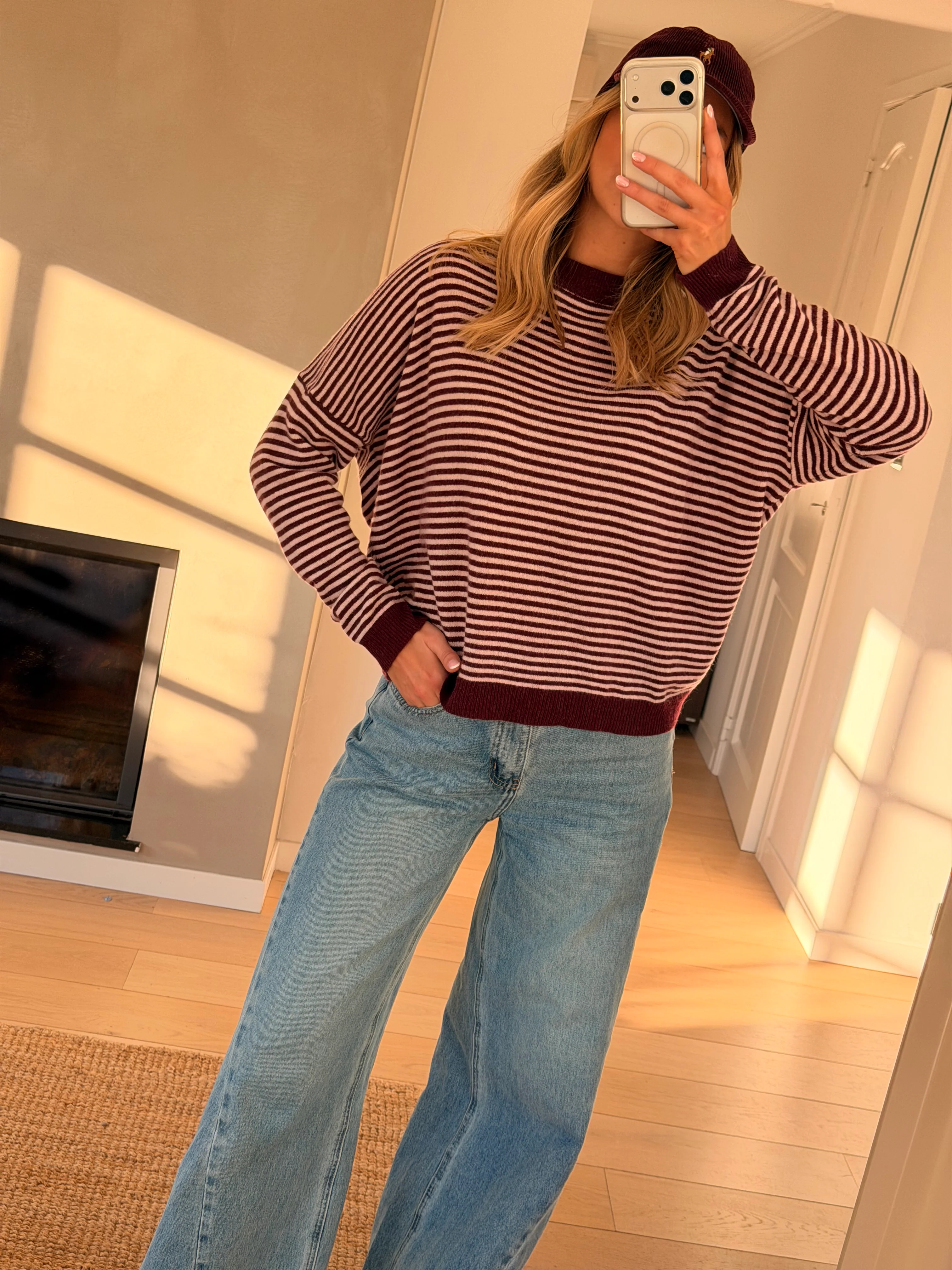 Pink and Red Striped Leona Sweater - Image 16