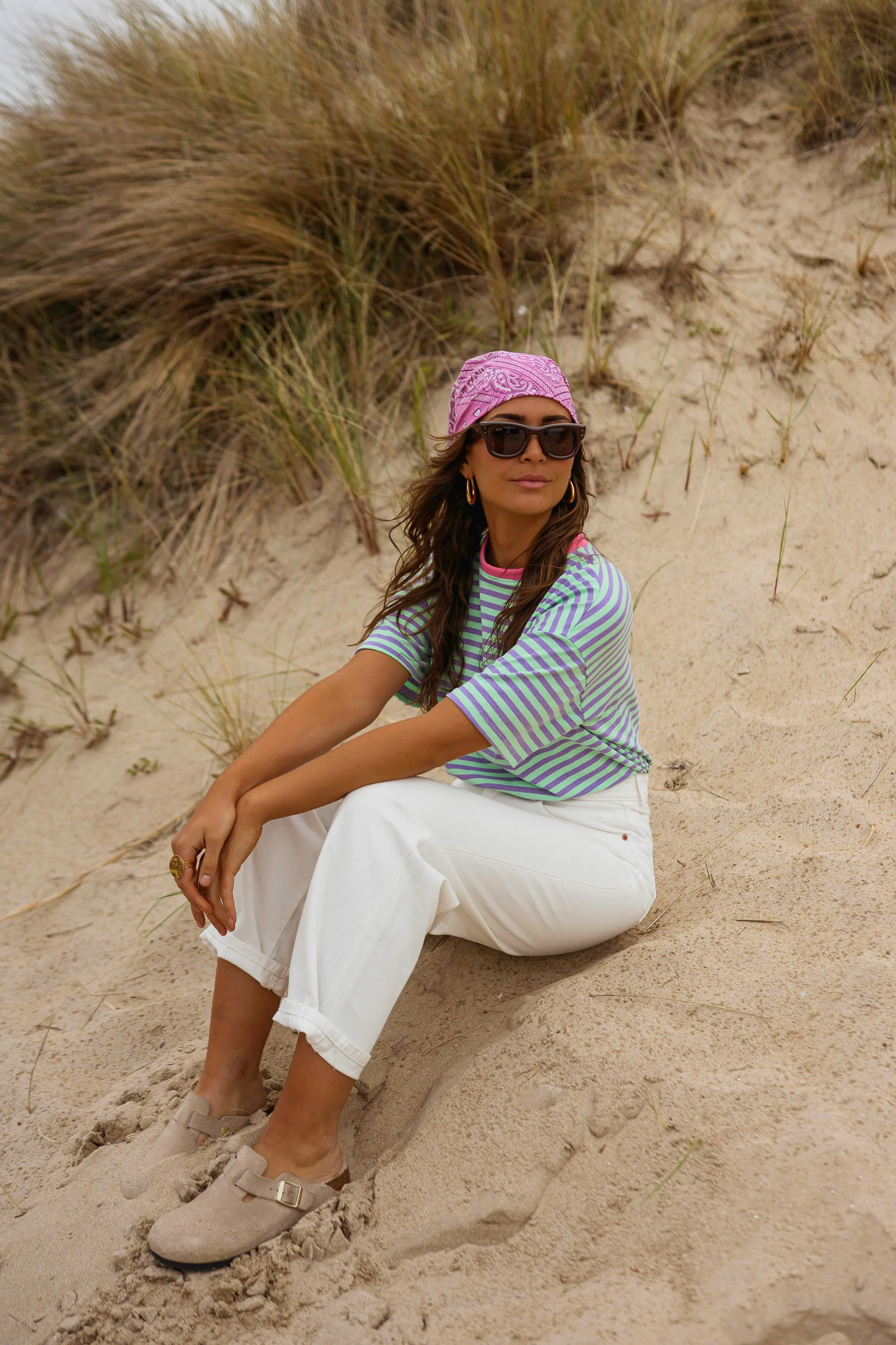 Pink Bandana Denia Scarf - Image 7