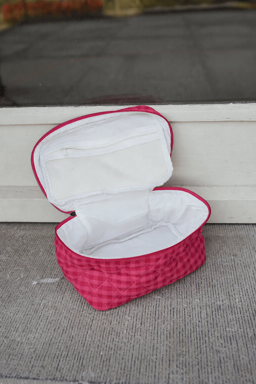 Pink Gingham Lamy Pouch - Image 2