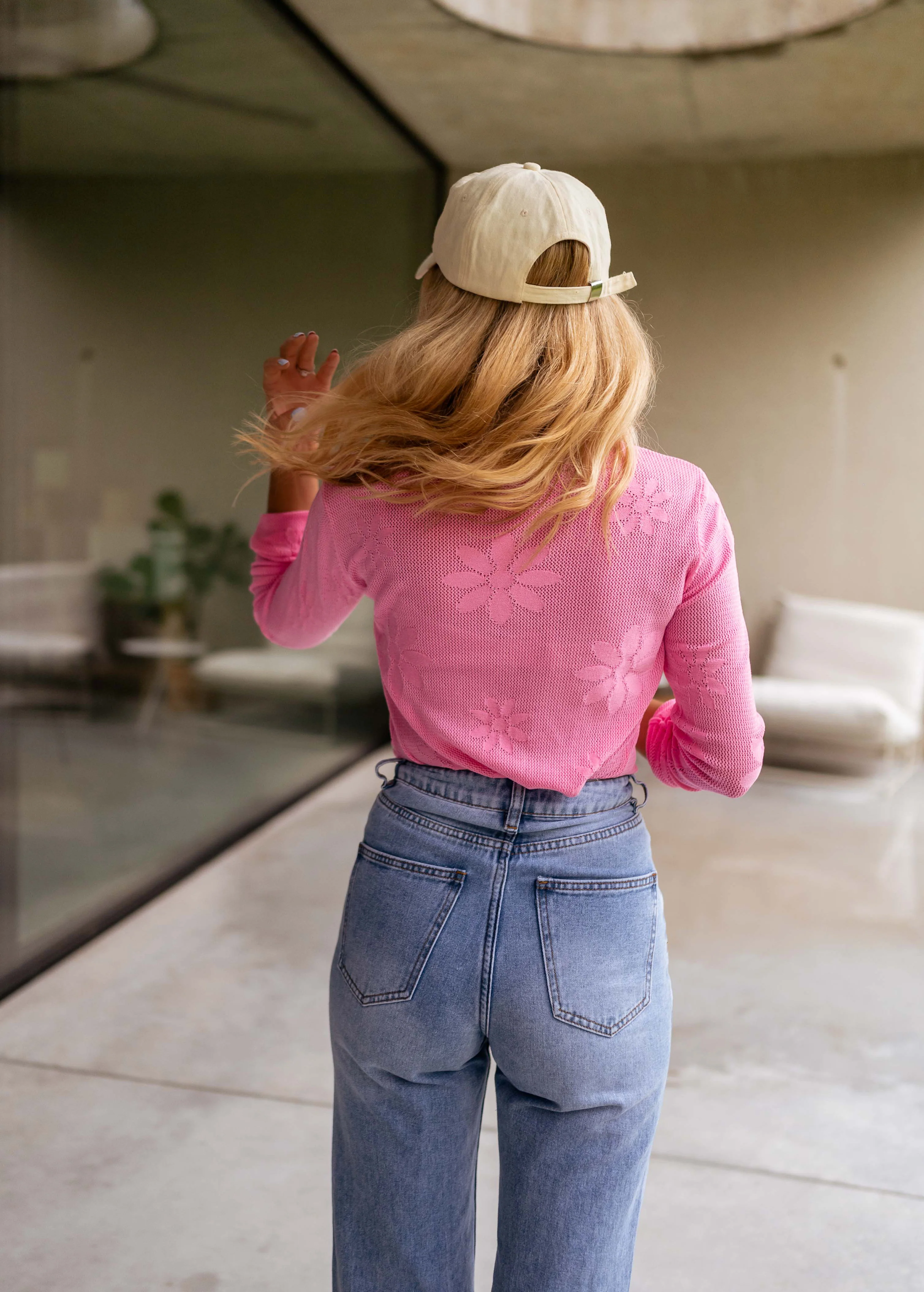 Pink Marguerite Sweater - Image 3