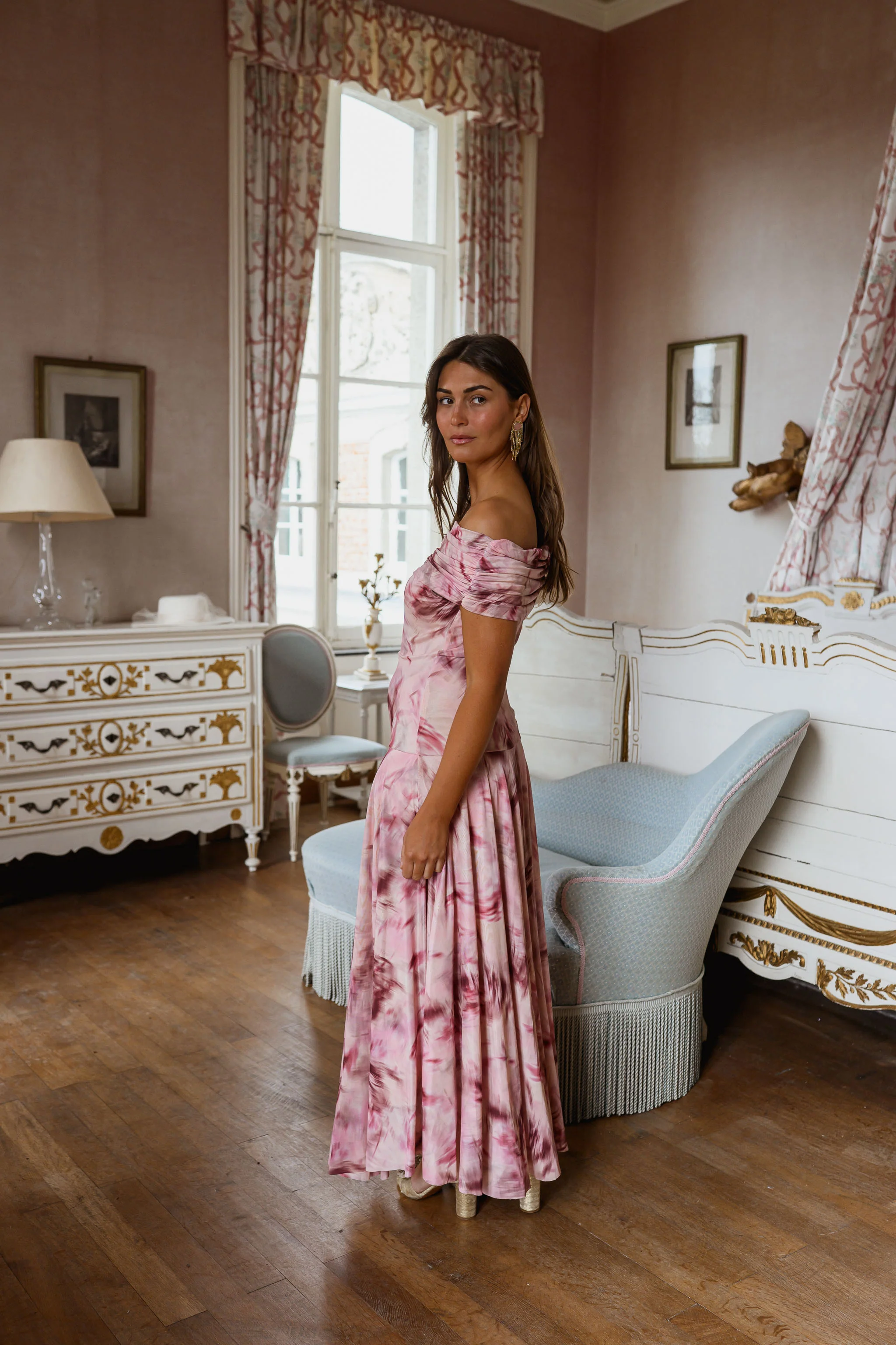 Pink Patterned Christy Dress - Image 13