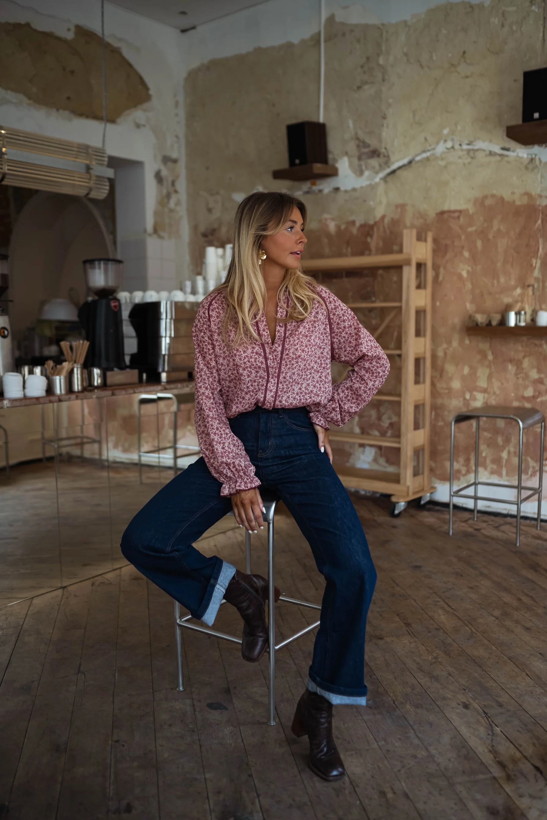 Pink Patterned Natacha Shirt - Image 2
