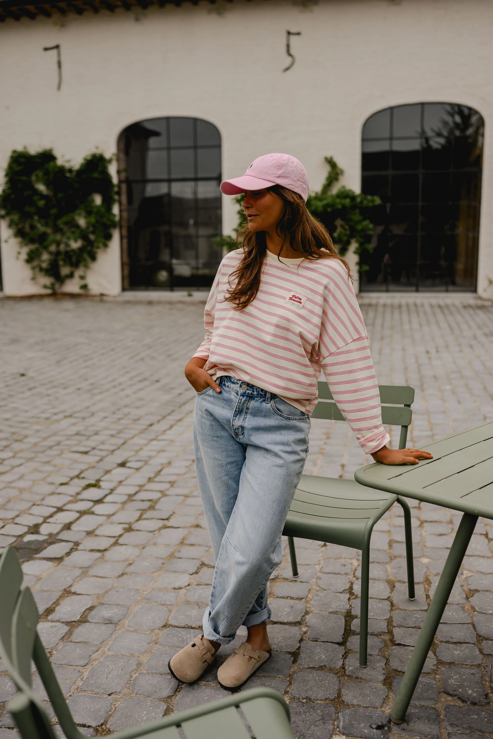 Pink Striped Dalti T-Shirt - Image 9