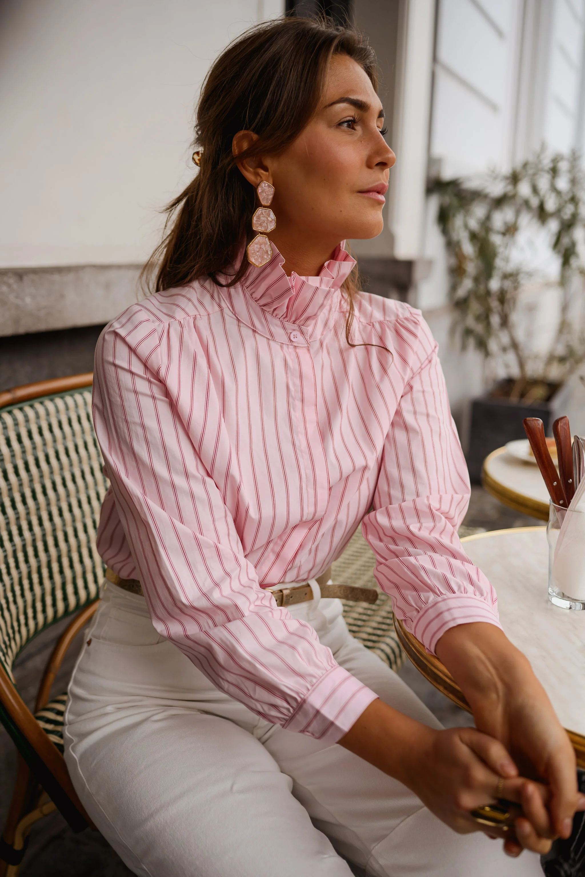 Pink Striped Eleanor Shirt - Image 3
