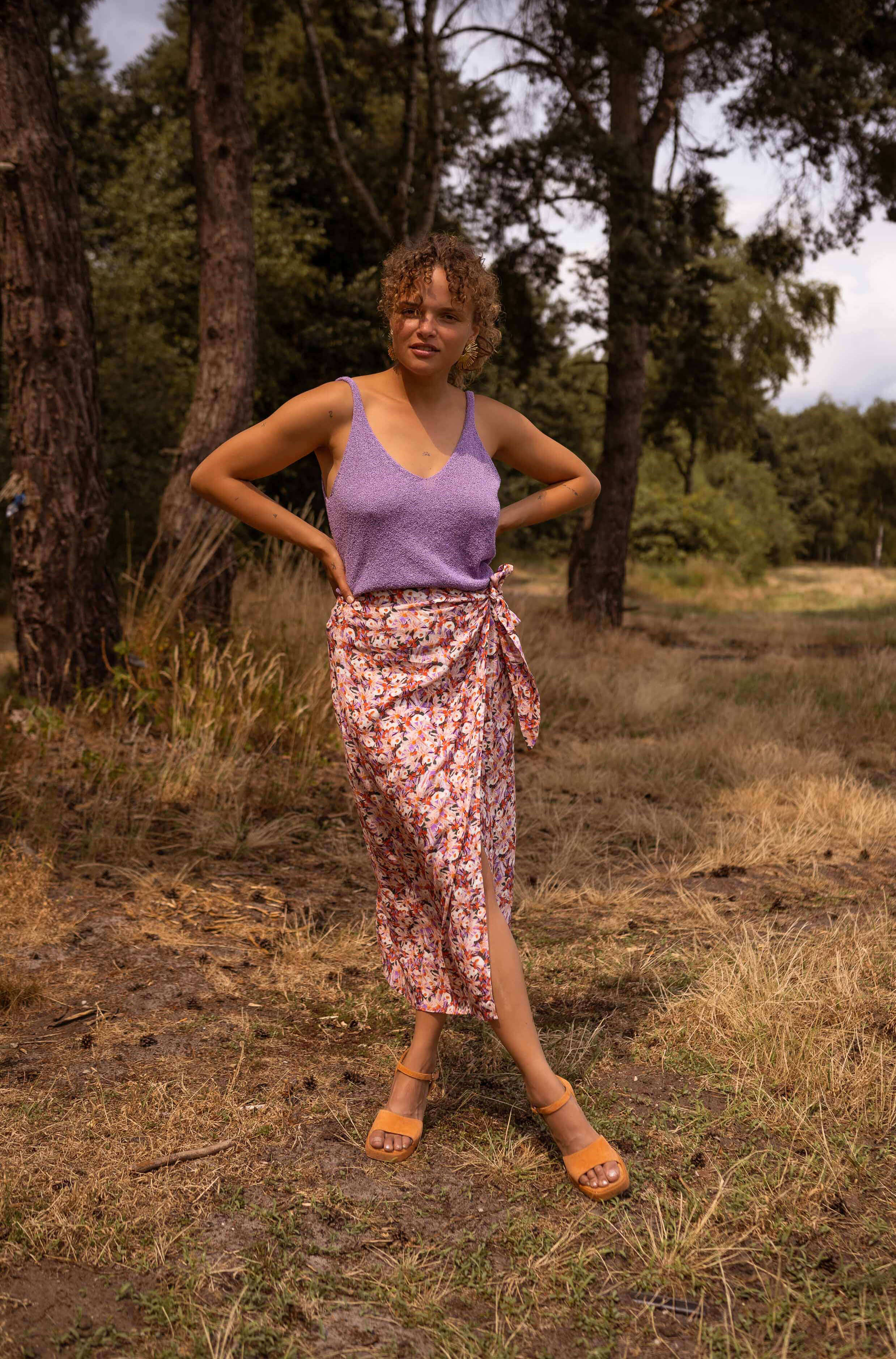Purple Neda Wool Effect Top - Image 8