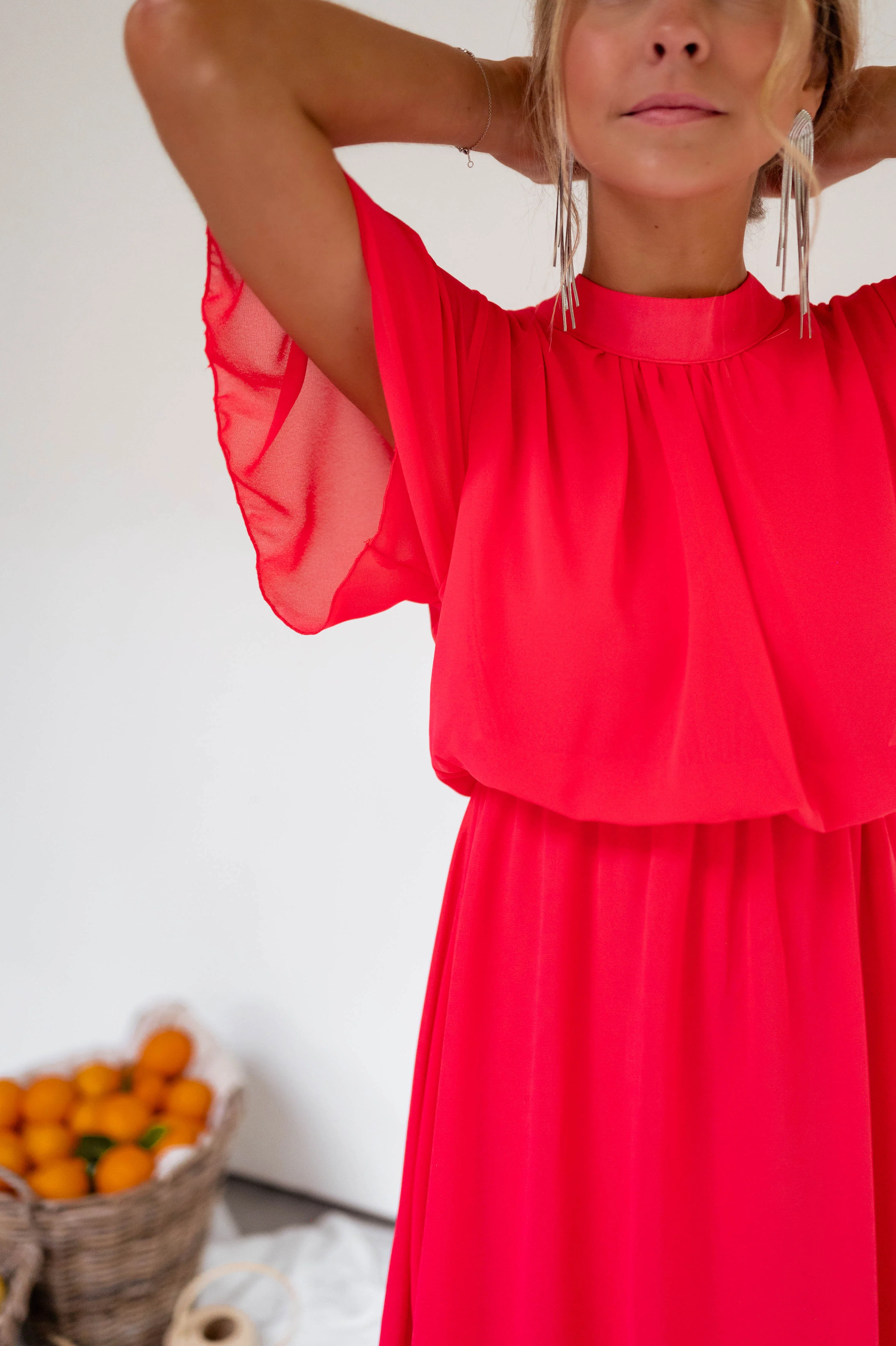 Raspberry Amandine Dress - Image 7