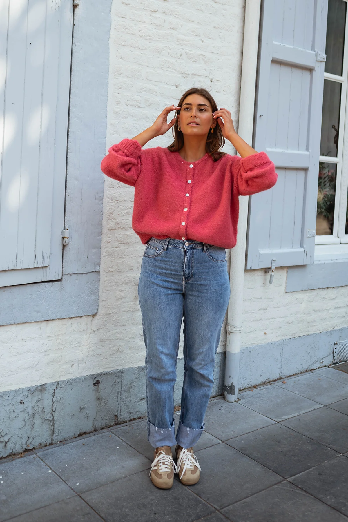 Raspberry Harris Cardigan - Image 7