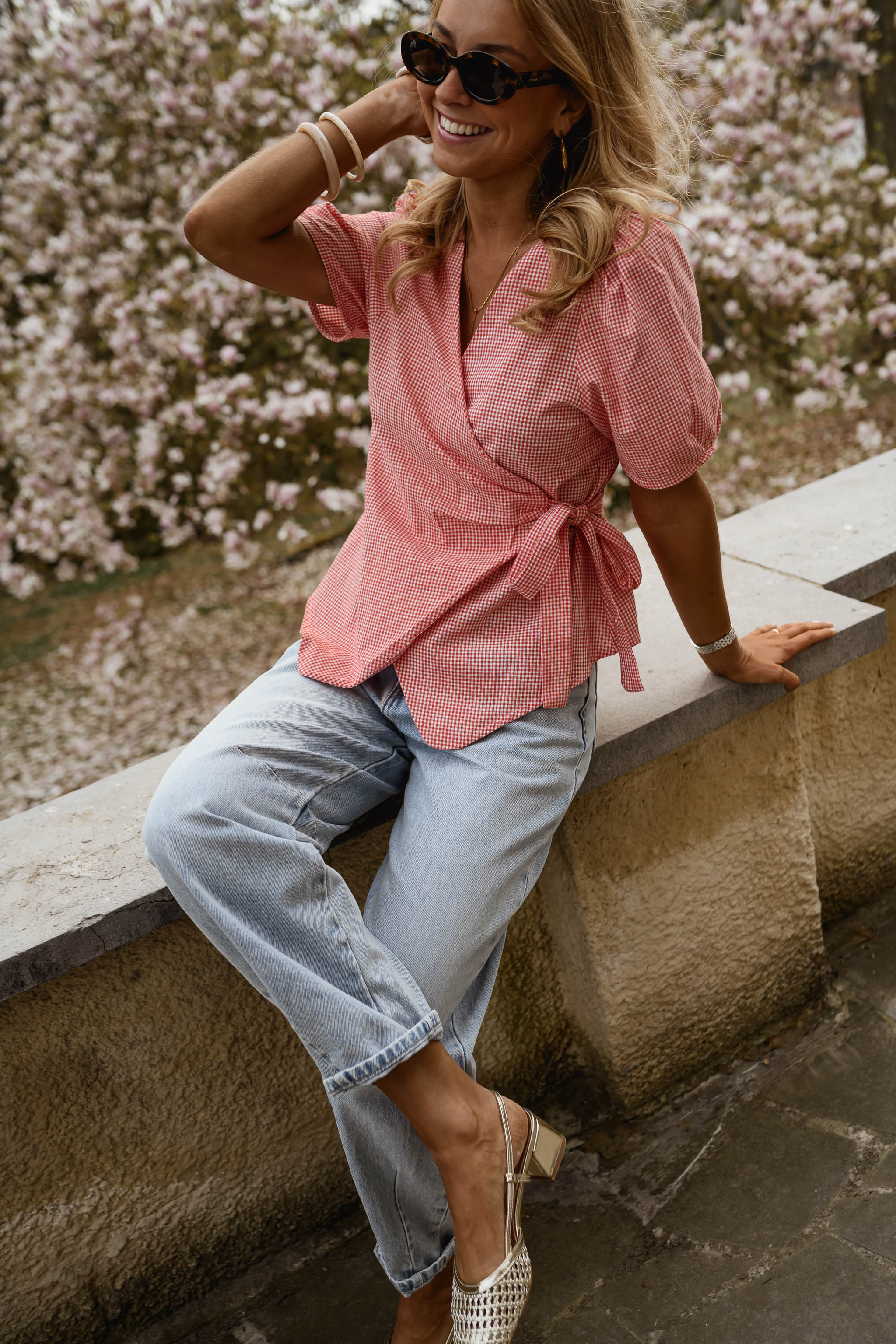 Red Camille Blouse - Image 5