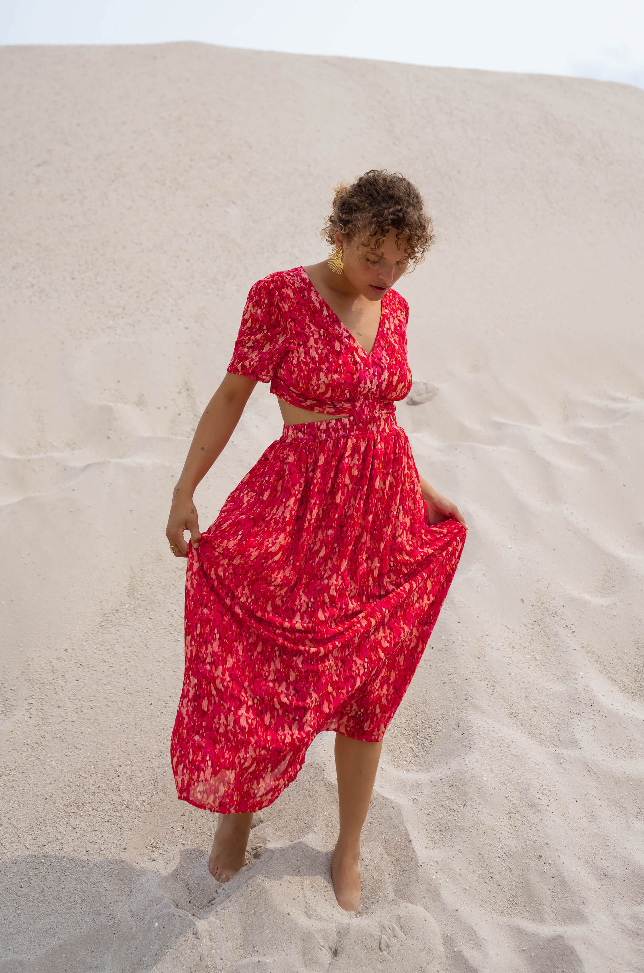 Red Claudia Dress - Image 10