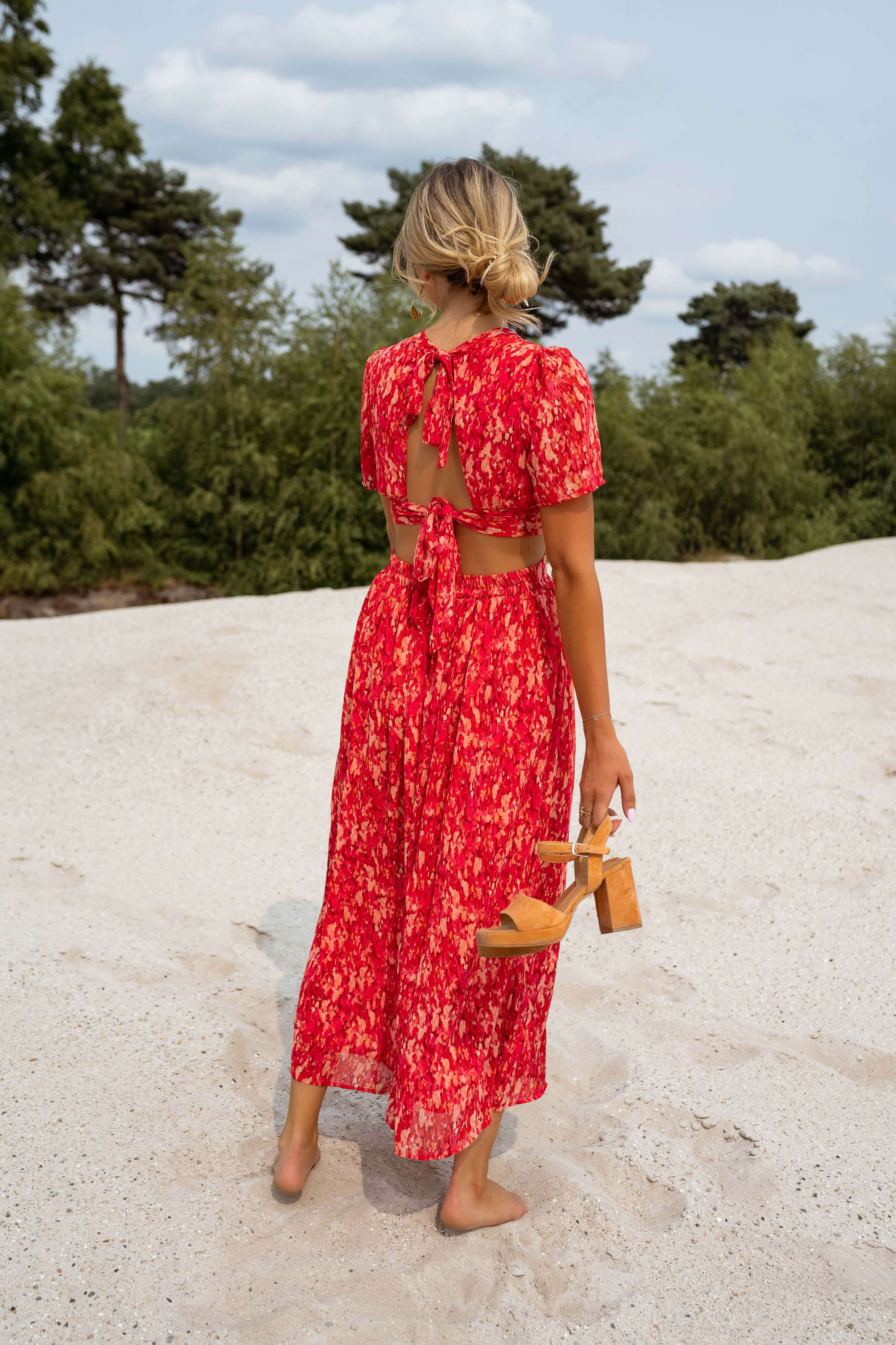 Red Claudia Dress - Image 3