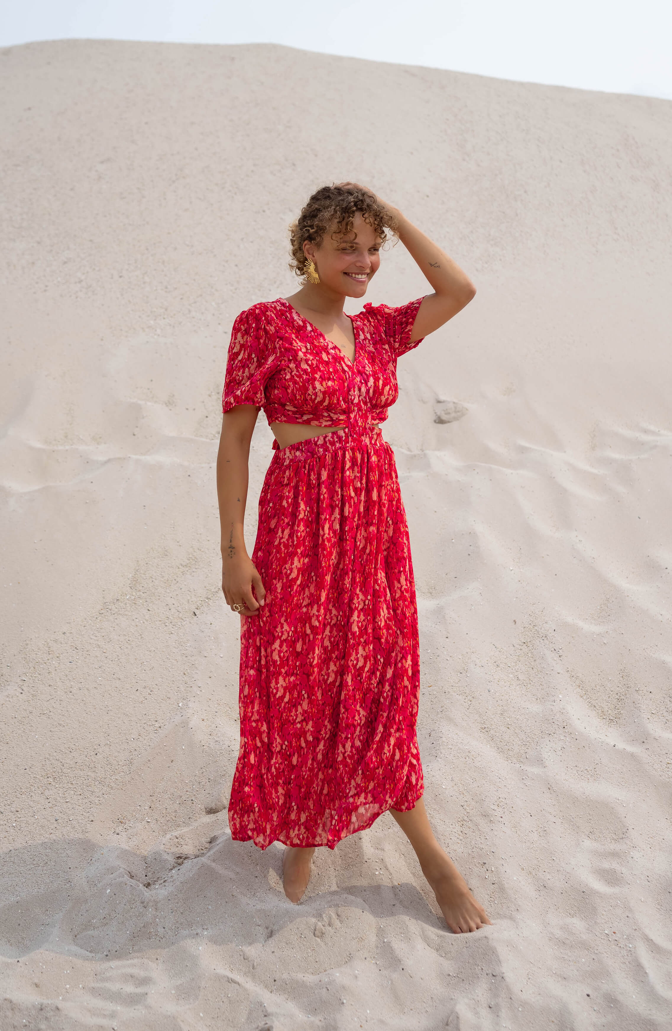 Red Claudia Dress - Image 7
