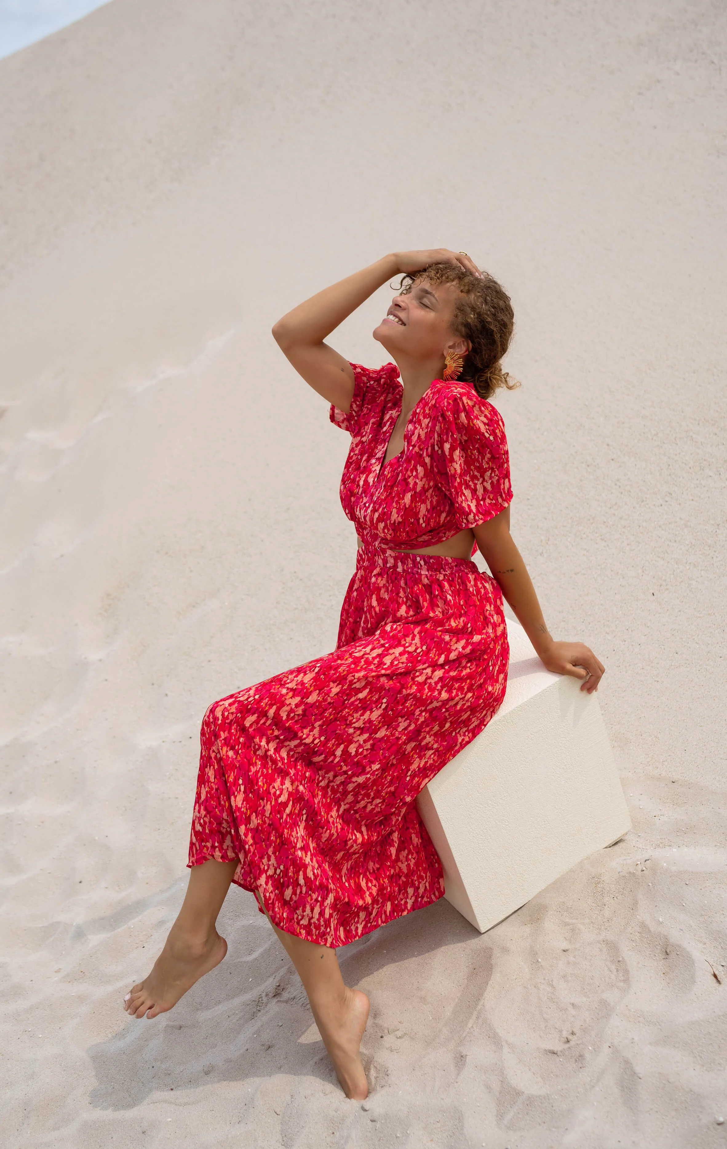Red Claudia Dress - Image 8