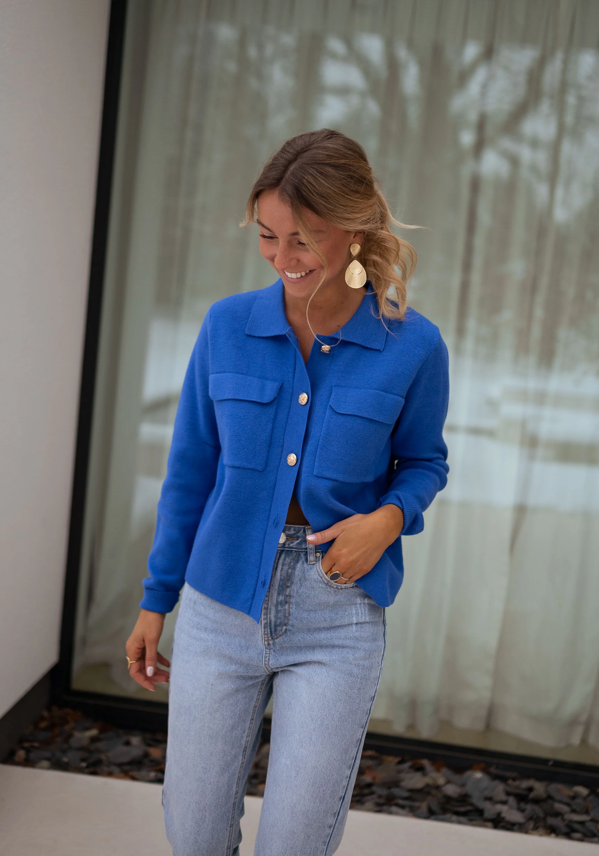 Royal Blue Fika Cardigan - Image 5