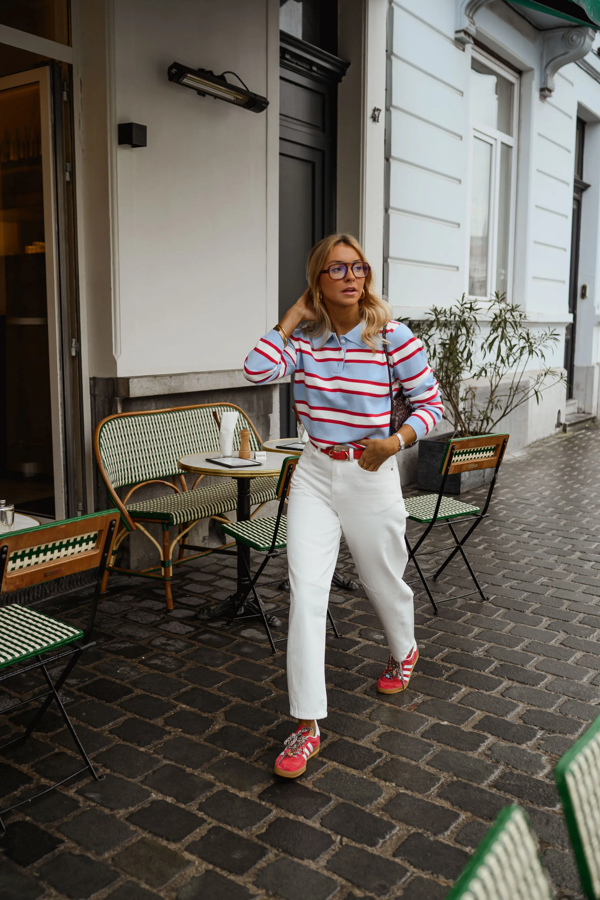 Sky Blue Striped Neva Polo - Image 13