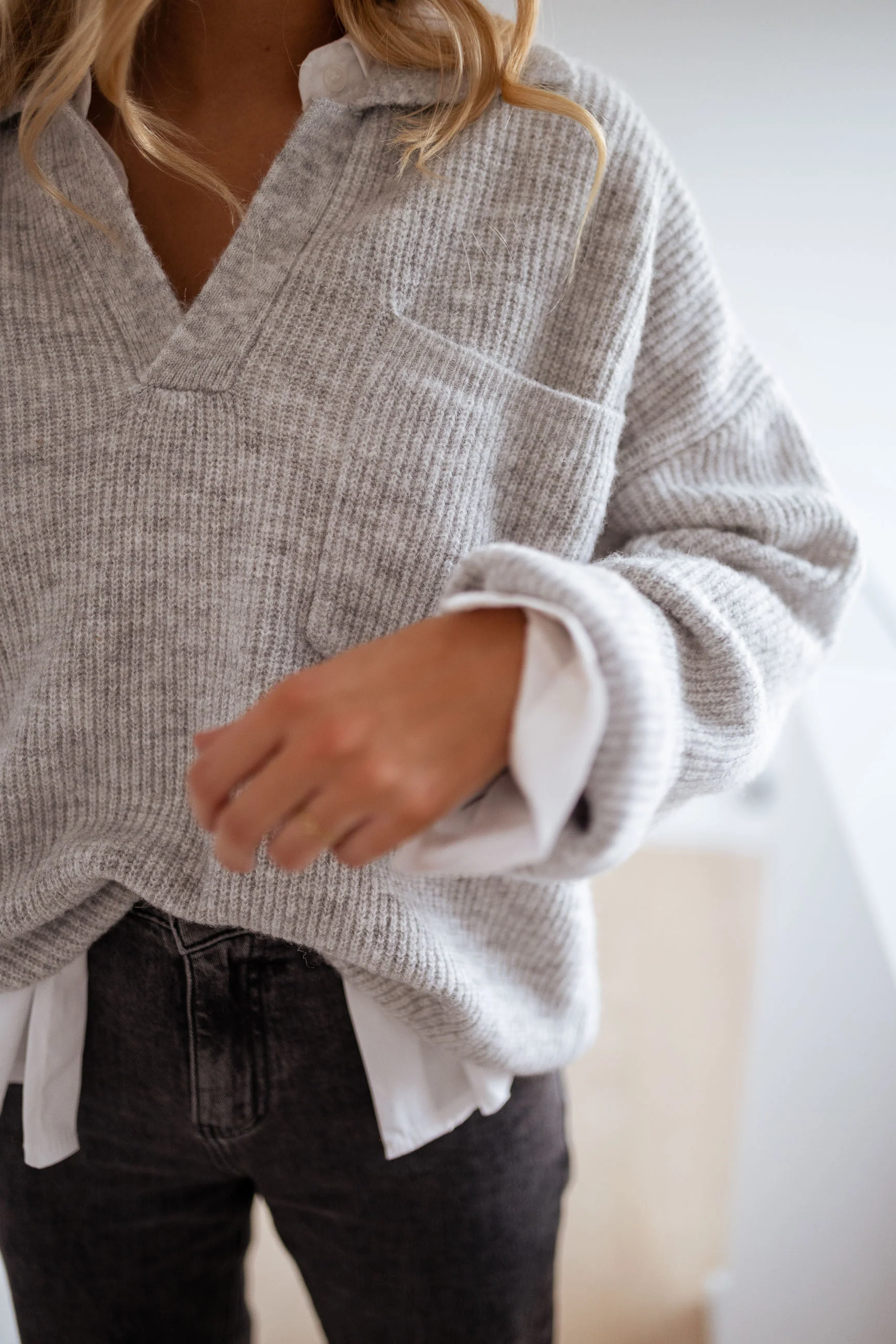 Light Grey Elmia Sweater - Image 4