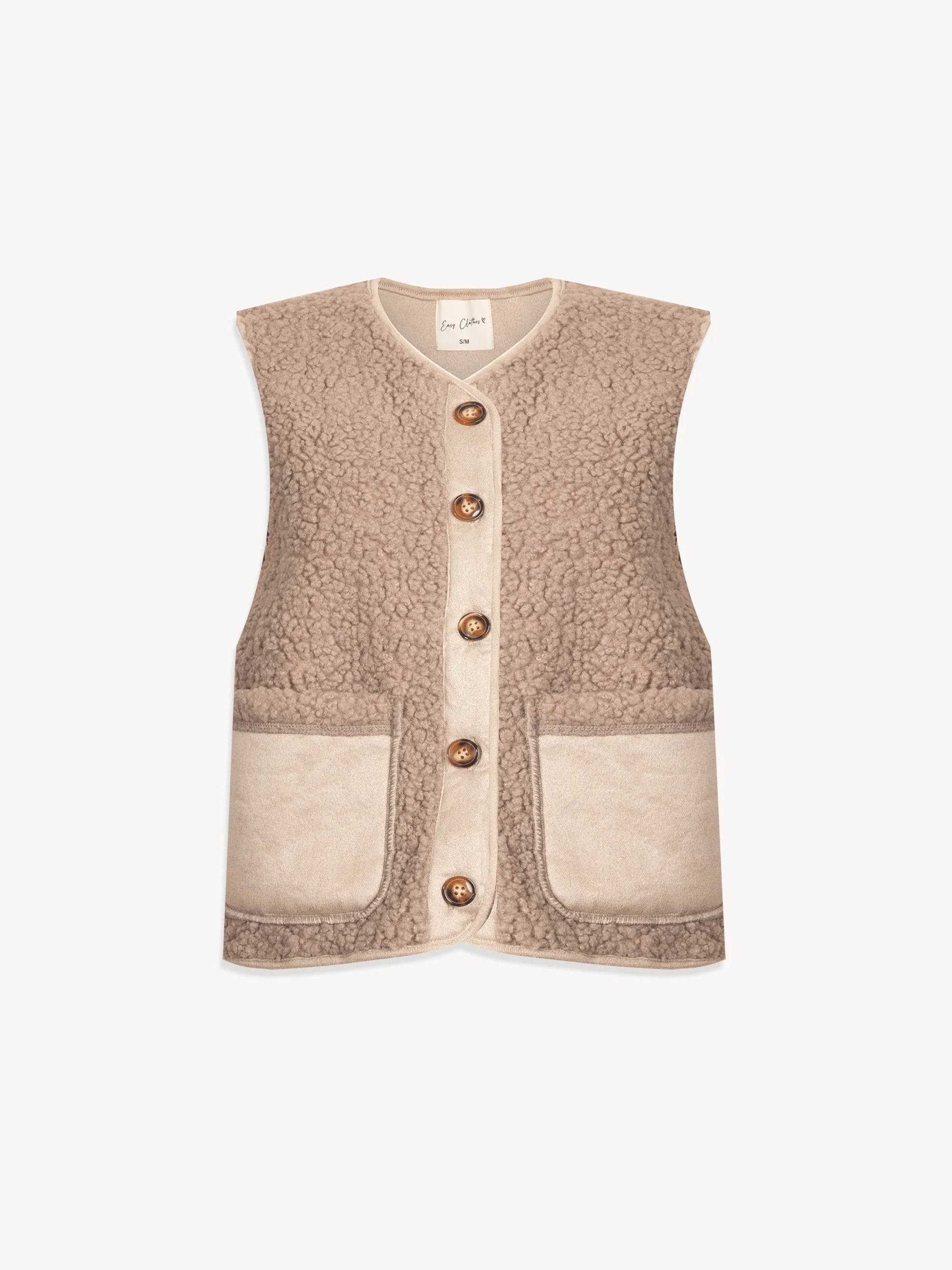 Taupe Ghislain Sleeveless Cardigan - Image 8