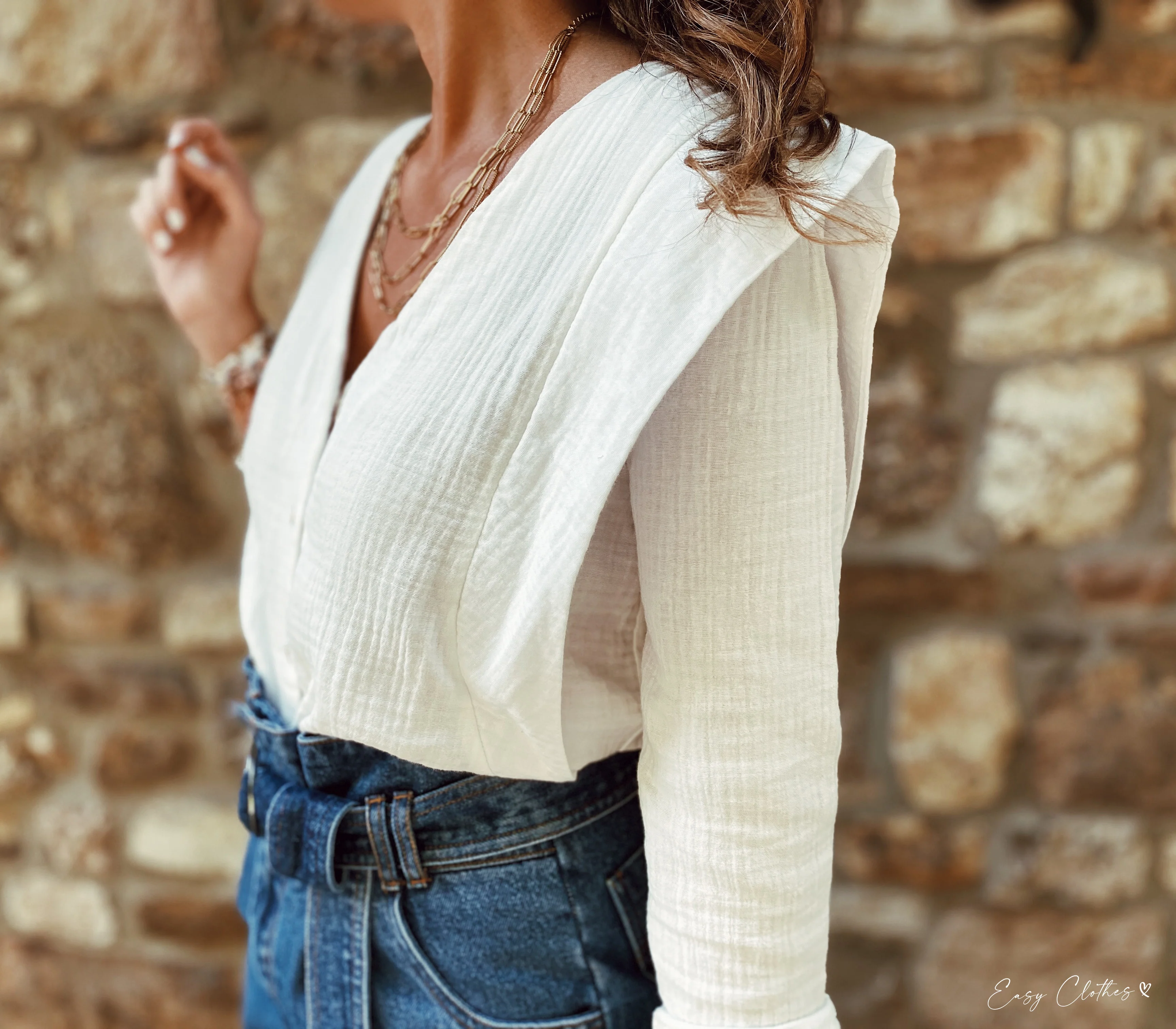 White Athea Blouse - Image 4