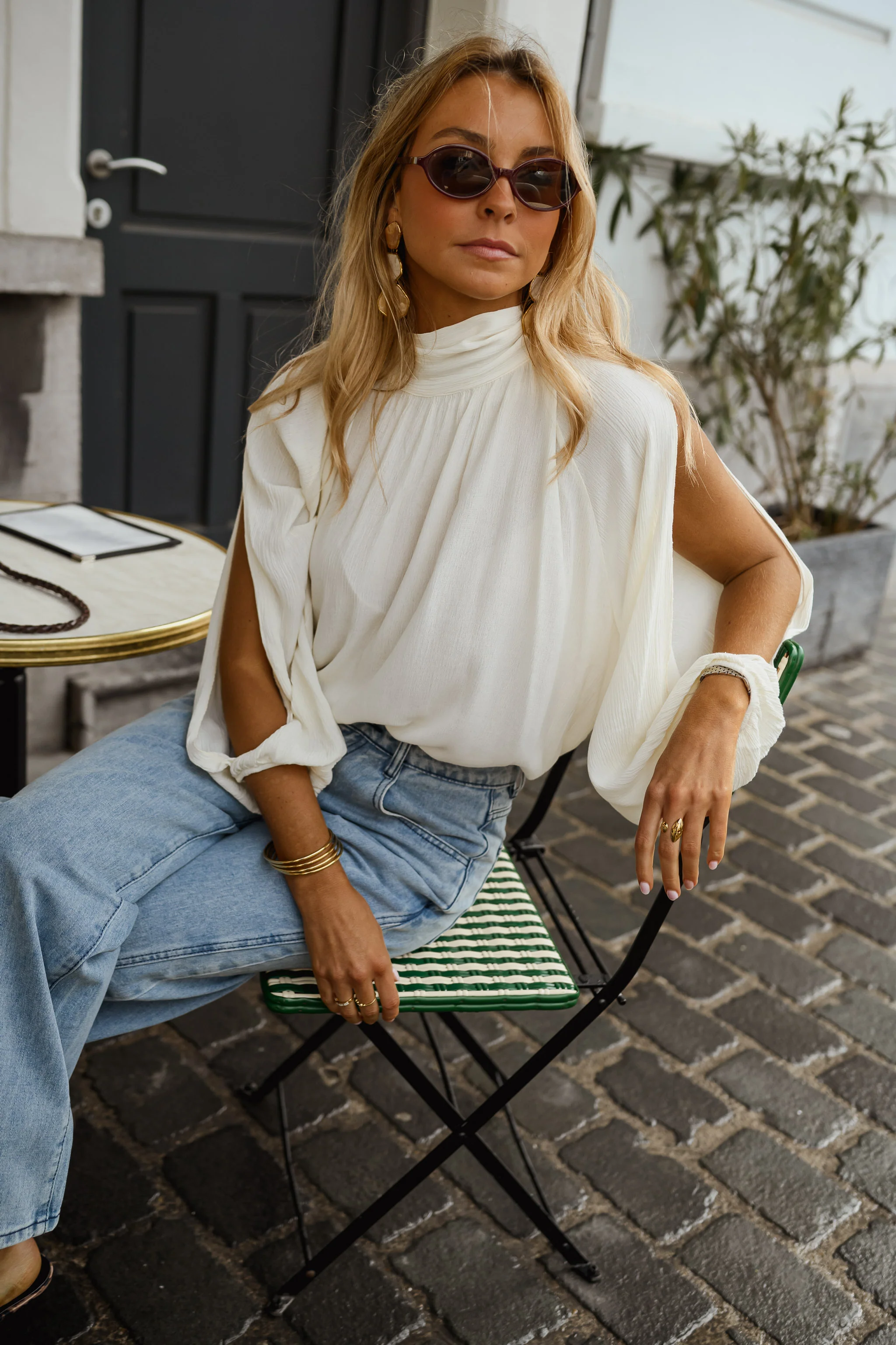 White Belly Blouse - Image 9