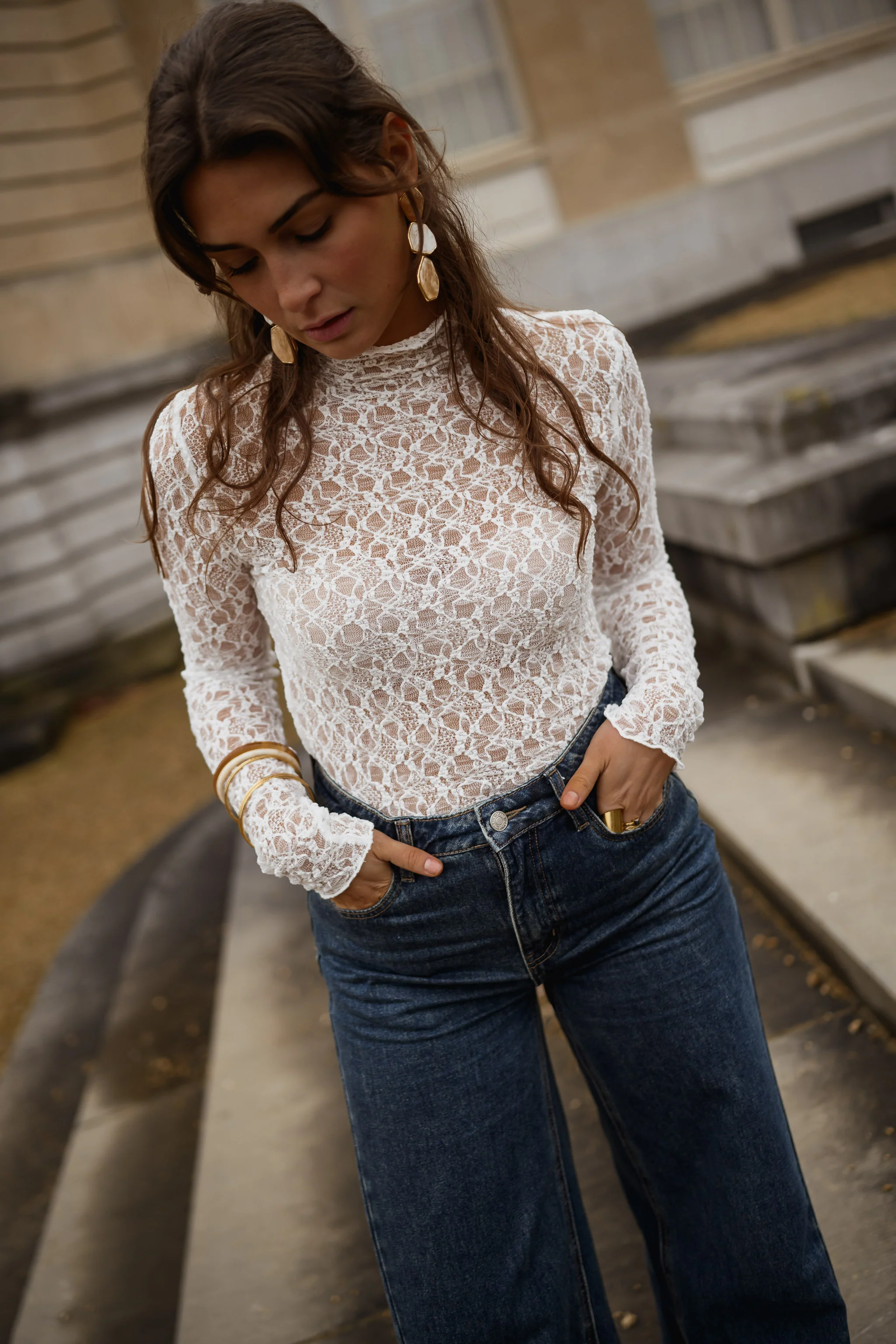 White Francine Blouse - Image 14