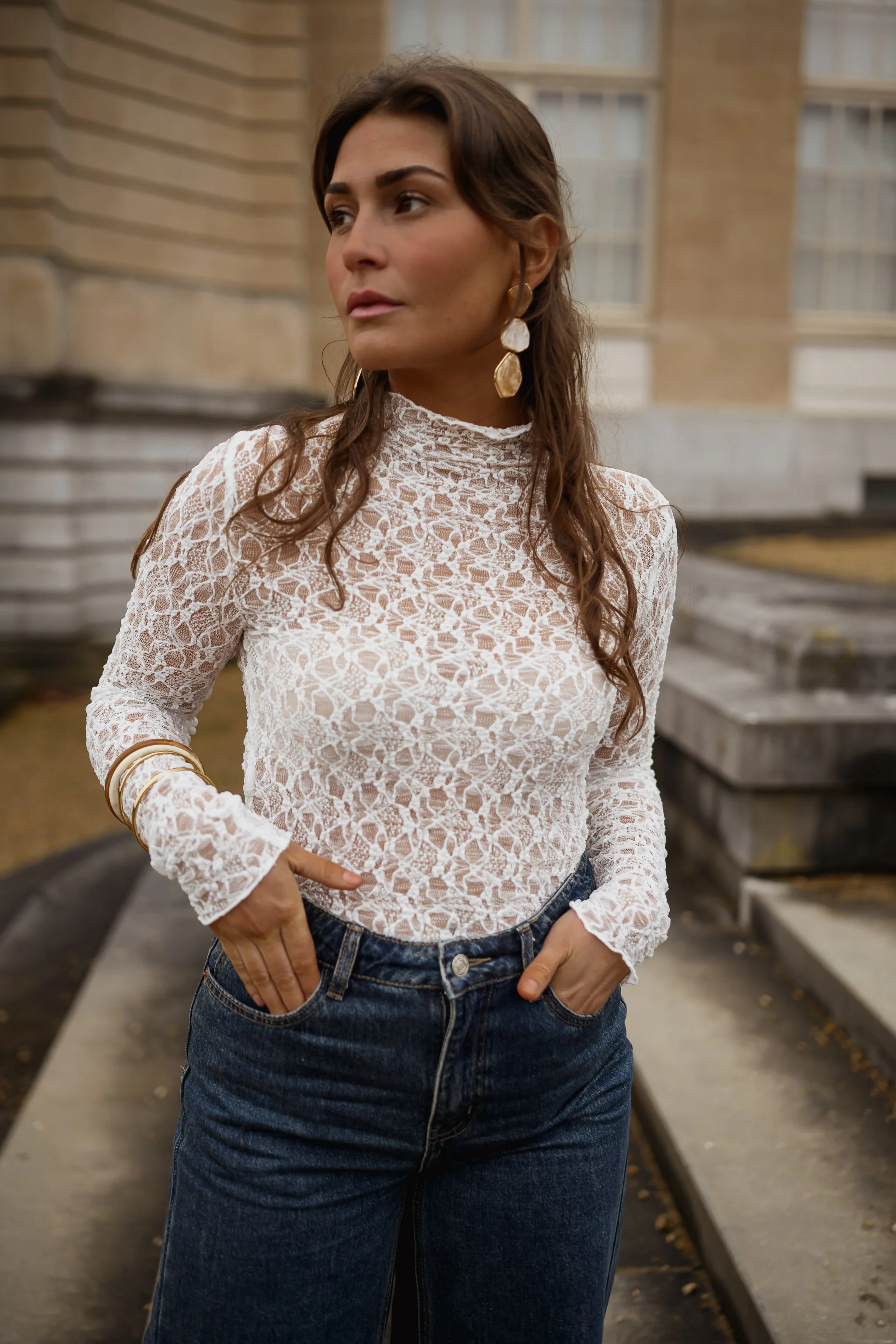 White Francine Blouse - Image 9
