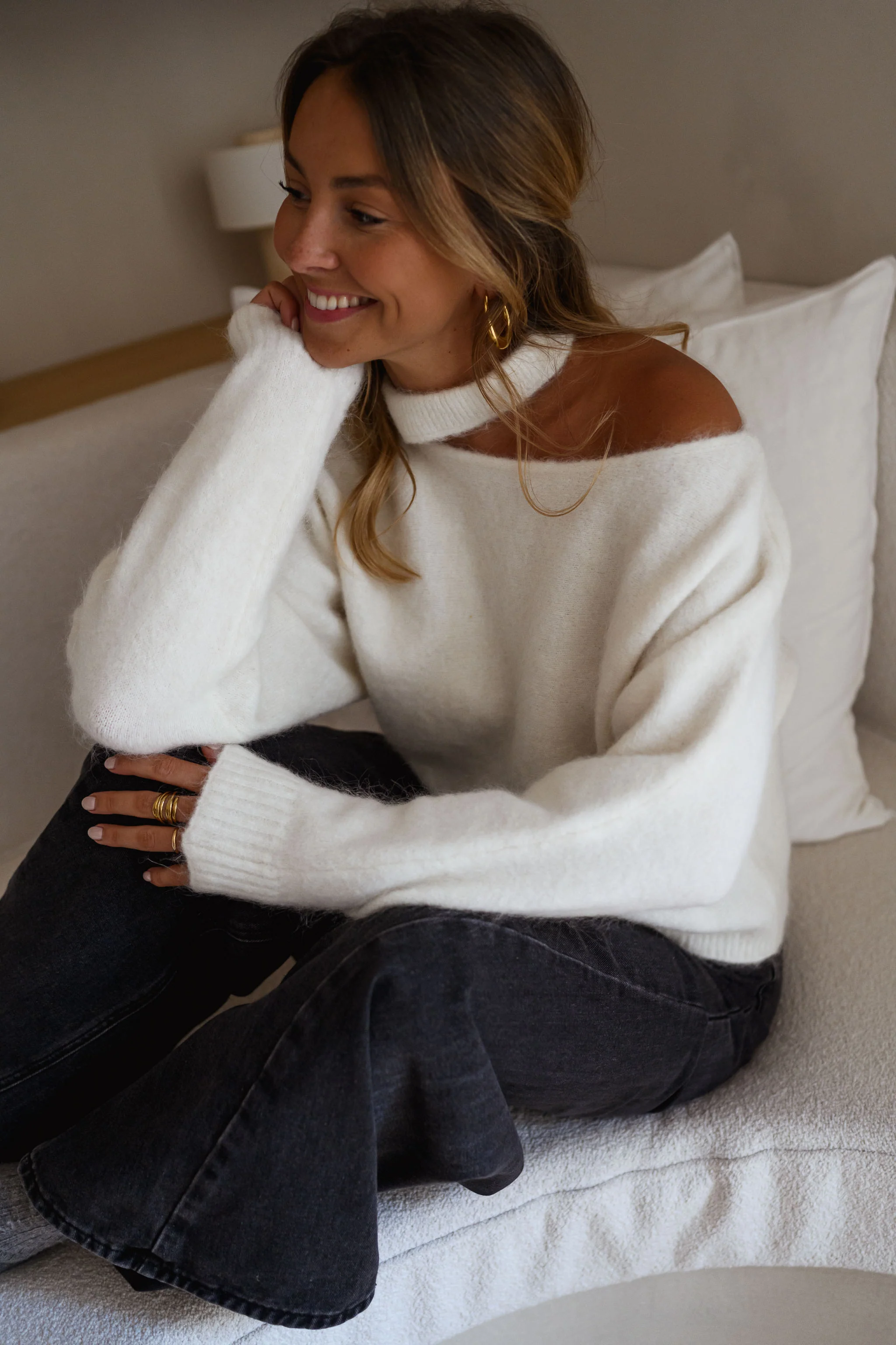 White Nuala Sweater - Image 2