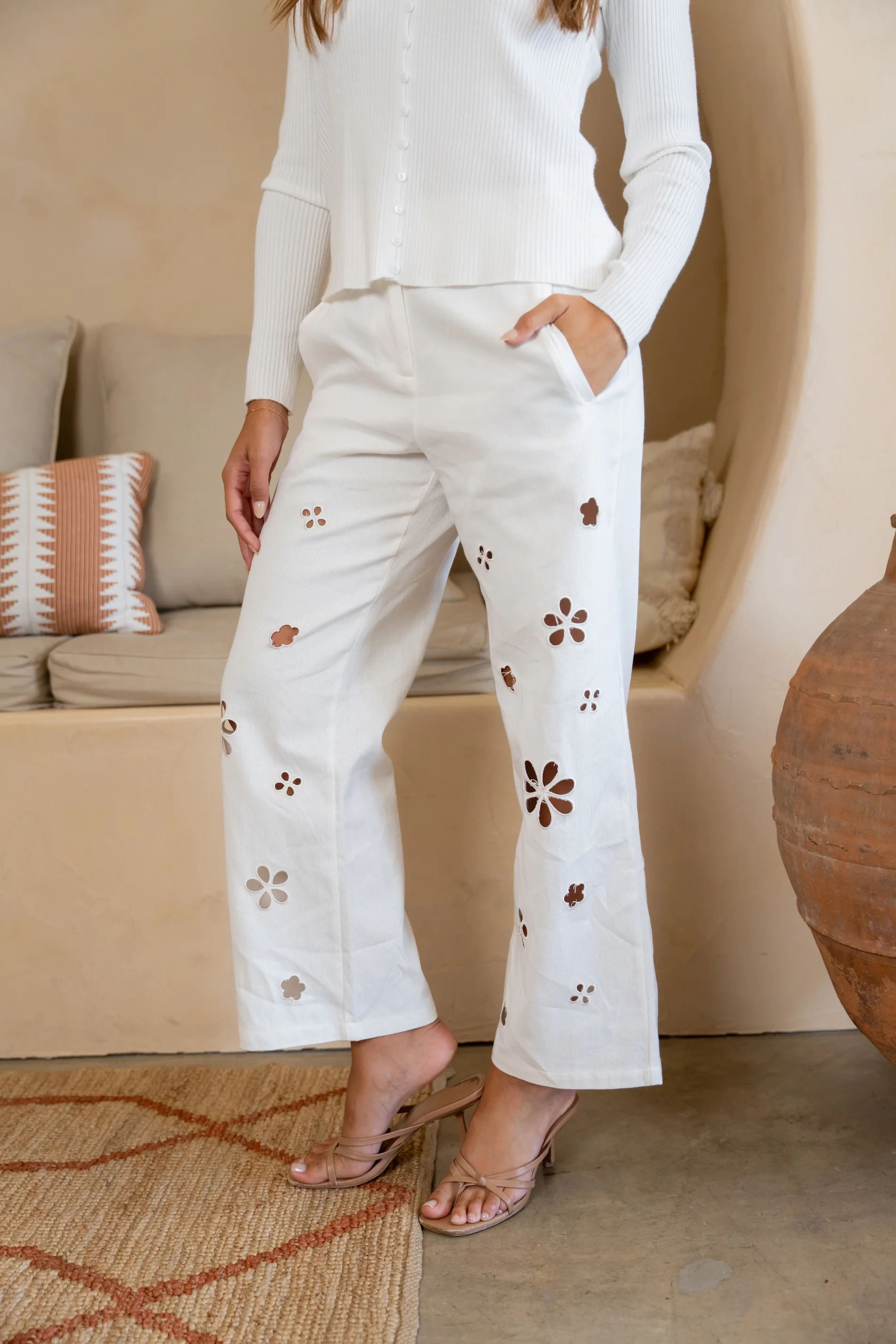 White Pres Jeans - Image 10