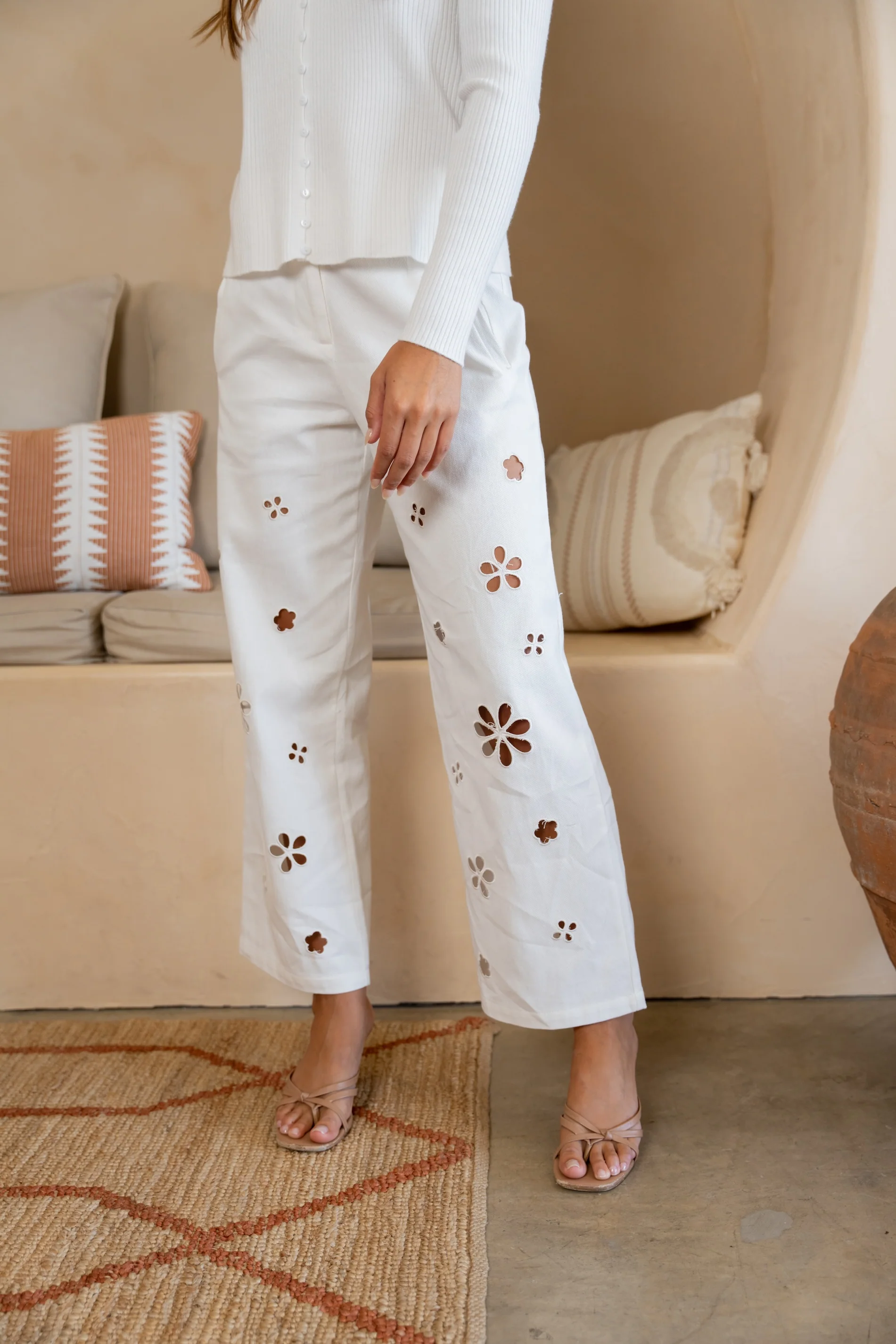 White Pres Jeans - Image 3