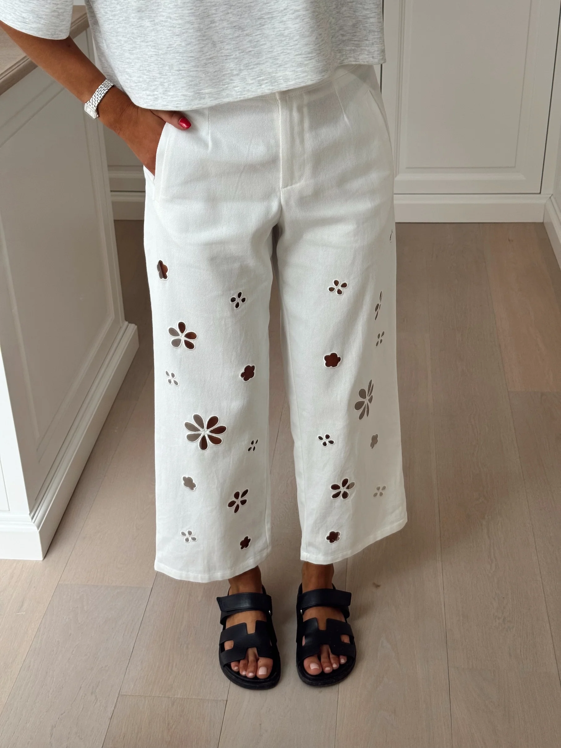 White Pres Jeans - Image 6