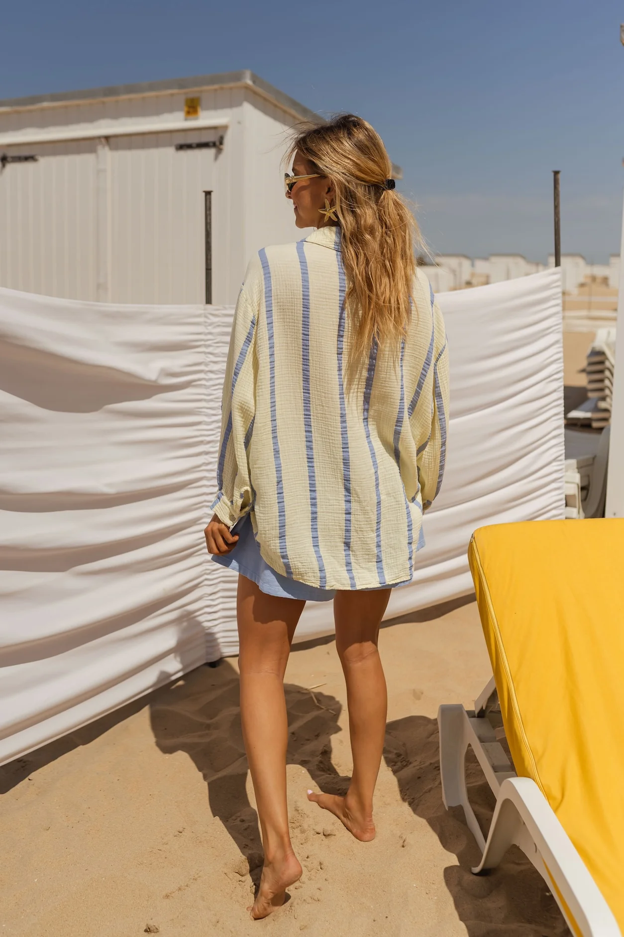 Yellow and Blue Amelie Shirt - Image 8