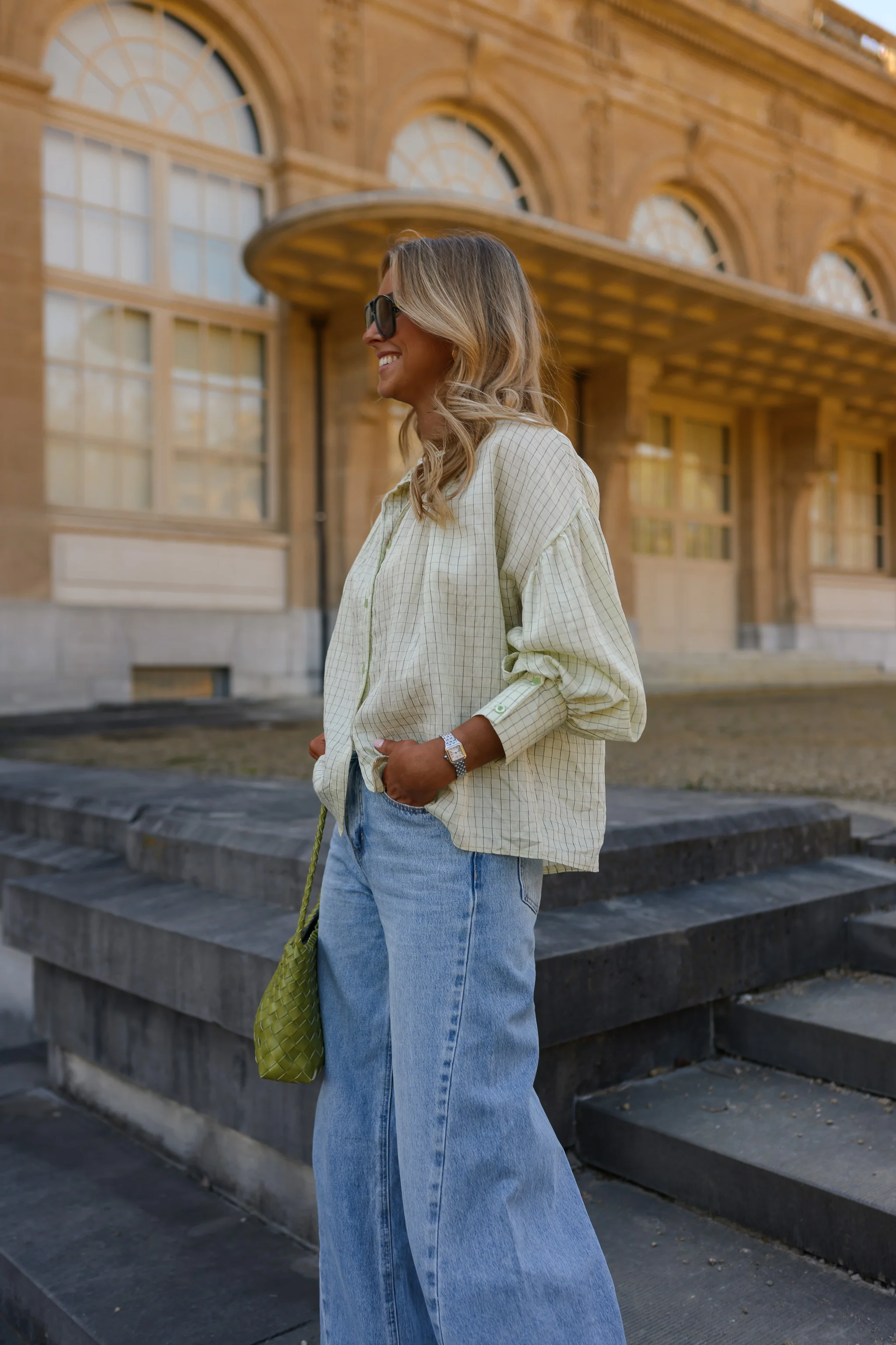 Yellow Checkered Dorine Blouse - Image 10