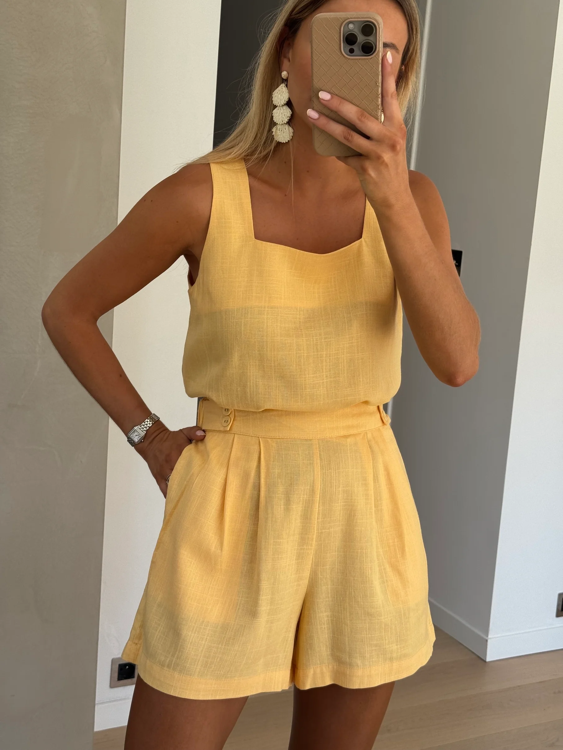 Yellow Lison Shorts - Image 7